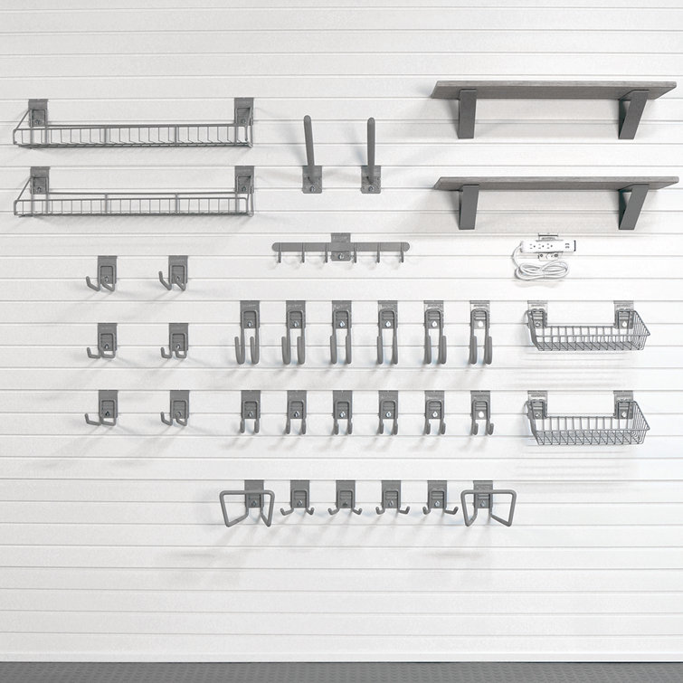 StoreWALL Steel Slatwall Accessory Kit 36 Piece Set Wayfair